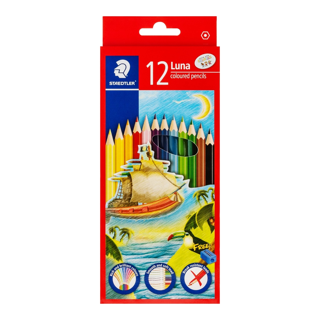 สีไม้ยาว Luna 12 สี สเต็ดเล่อร์  136